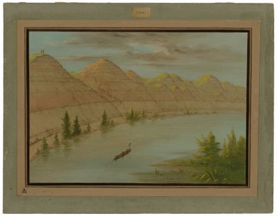 Vista en el "Gran Desvío", Alto Missouri de George Catlin