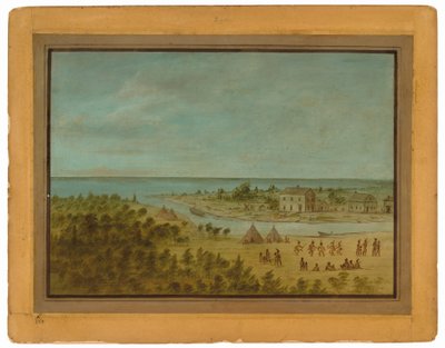 Vista de Chicago en 1837 de George Catlin