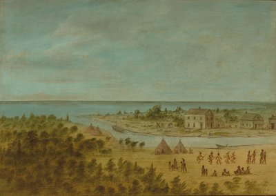 Vista de Chicago en 1837, 1861-1869 de George Catlin