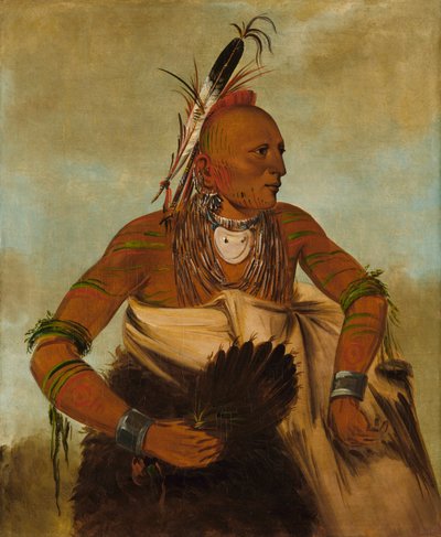Wa-ho-béck-ee, un apuesto valiente de George Catlin