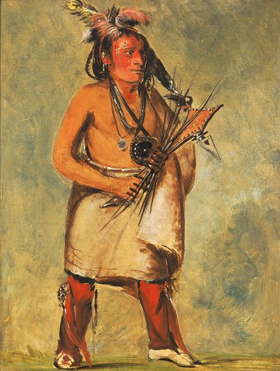 Wa-kon-chásh-kaw, El que viene en el trueno de George Catlin
