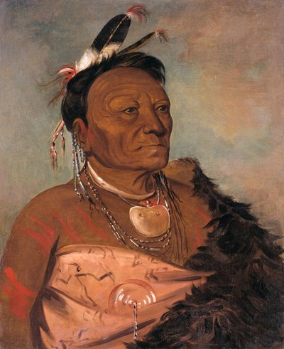 Wee-tá-ra-shá-ro, Jefe de la Tribu de George Catlin