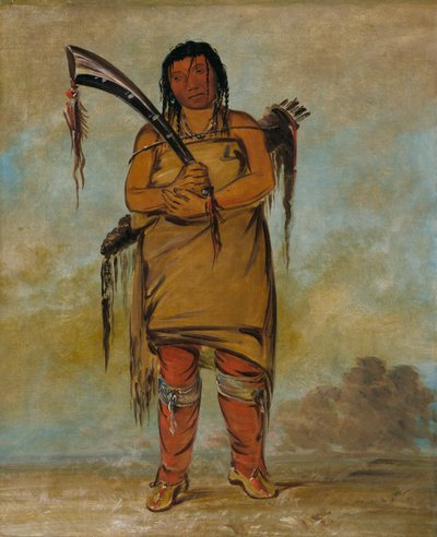 Wáh-chees, un valiente, 1835 o 1836 de George Catlin