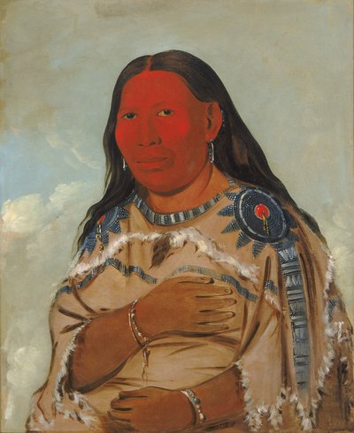 Esposa de Dos Cuervos, 1832 de George Catlin