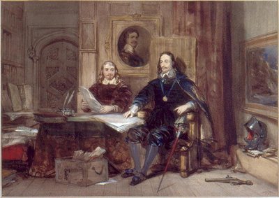 Carlos I y su Secretario de George Cattermole