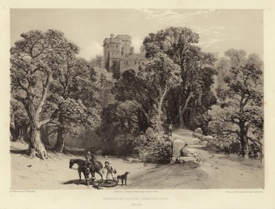 Castillo de Naworth, Cumberland de George Cattermole