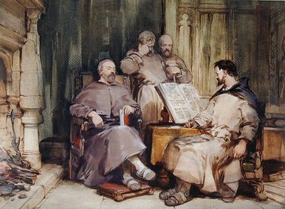 Los cuatro monjes de George Cattermole