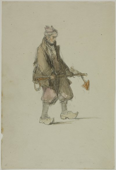 Marinero holandés, llevando un ancla de George Chambers
