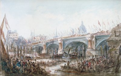 Inauguración del Puente Blackfriars, Londres, 1869 de George Chambers