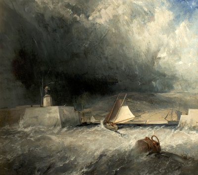 Puerto de Whitby, North Yorkshire, 1836 de George Chambers