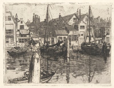El Mosa en Dordrecht de George Charles Aid