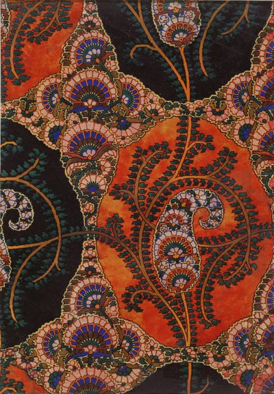 Diseño de Tela para Chales de Paisley, c.1871 de George Charles Haite