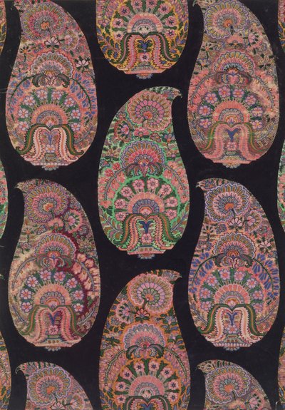 Diseño de Tela para Chales de Paisley, c.1871 de George Charles Haite
