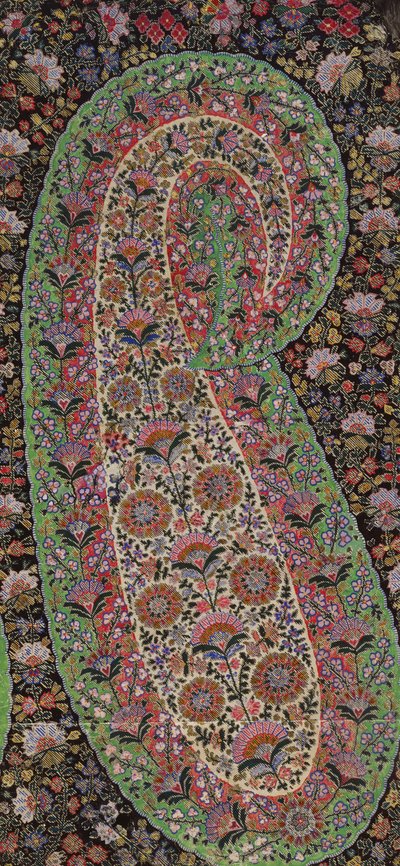 Diseño de tela para chales de Paisley, c.1871 de George Charles Haite