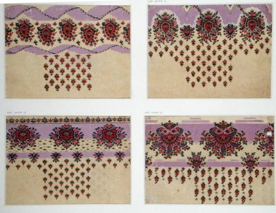 Diseños de tela para chales de Paisley, c.1871 de George Charles Haite