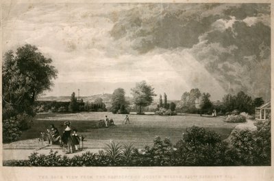 La vista trasera desde la residencia de Joseph Wilson, Highbury Hill de George Childs