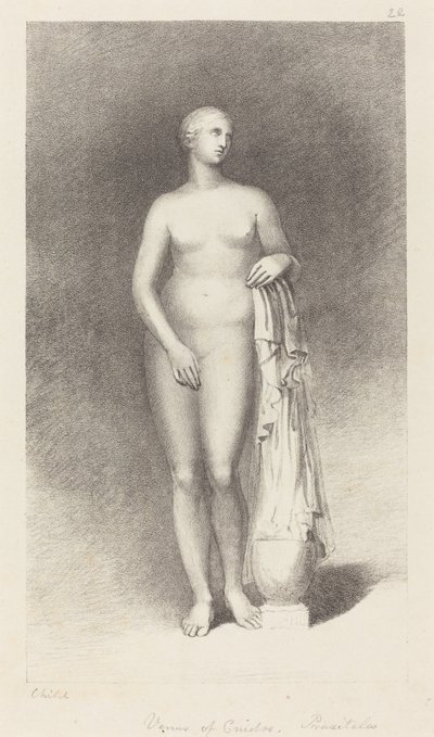 Venus de Cnidos, por Praxiteles de George Childs after John Flaxman