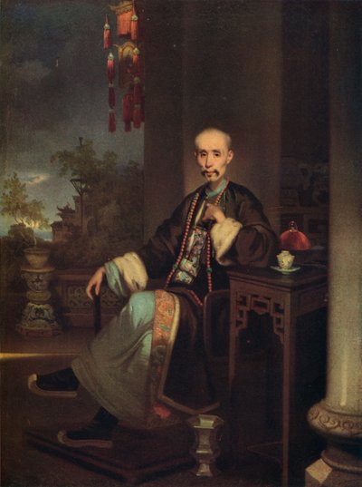 How Qua, jefe de los comerciantes de Hong en Cantón de George Chinnery