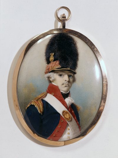 Miniatura del 1er Lord Bloomfield en Uniforme Militar de George Chinnery
