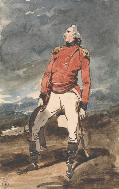 Estudio para el retrato de un oficial militar de George Chinnery
