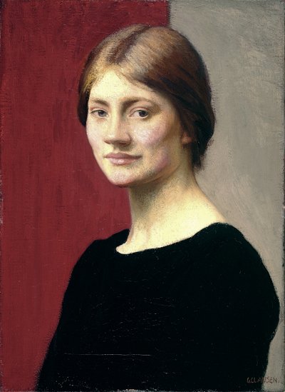 Una chica de negro de George Clausen