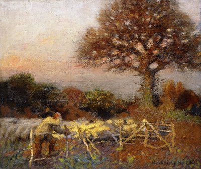 Un Redil, Temprano en la Mañana de George Clausen