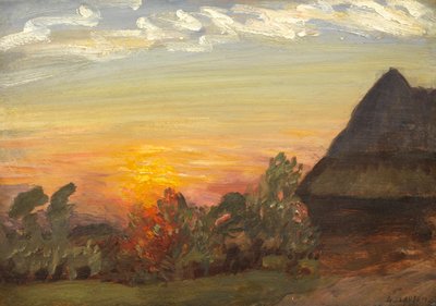 Atardecer en Duton Hill, 1938 de George Clausen