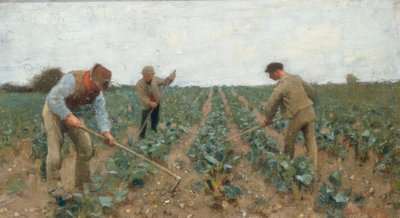 Cavando la tierra de George Clausen