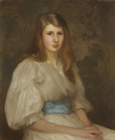 Retrato de Margaret Hilton Smith, a los 15 años de George Clausen