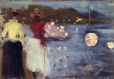 Recuerdo de la regata de Marlow de George Clausen
