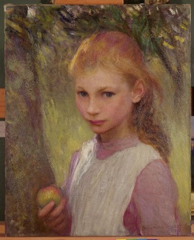 El niño tímido 1897, retocado 1907 de George Clausen