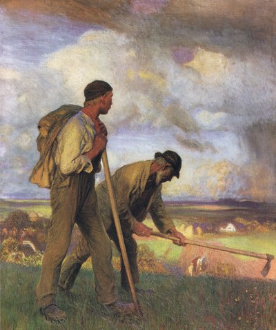 El niño y el hombre de George Clausen