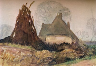 Cabaña del leñador, siglo XX 1931 de George Clausen