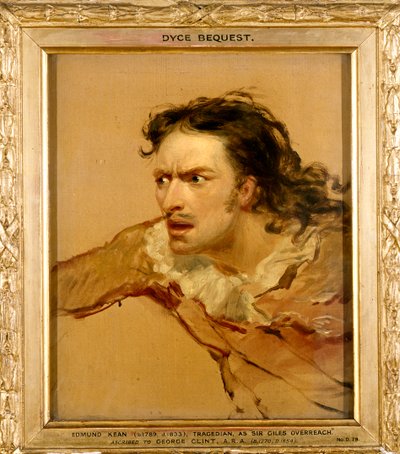 Edmund Kean como Sir Giles Overreach en "A New Way to Pay Old Debts", c.1816 de George Clint