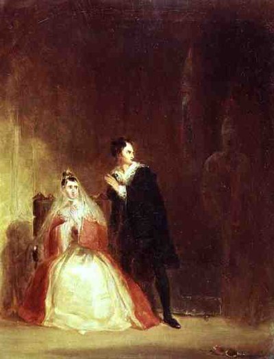 Hamlet y Gertrude con el fantasma, Acto III Escena 4 de 