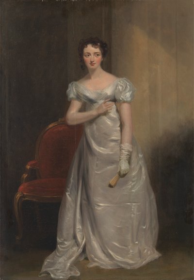 Harriet Smithson como Miss Dorillon, en "Wives as They Were, and Maids as They Are" de Elizabeth Inchbald. de George Clint