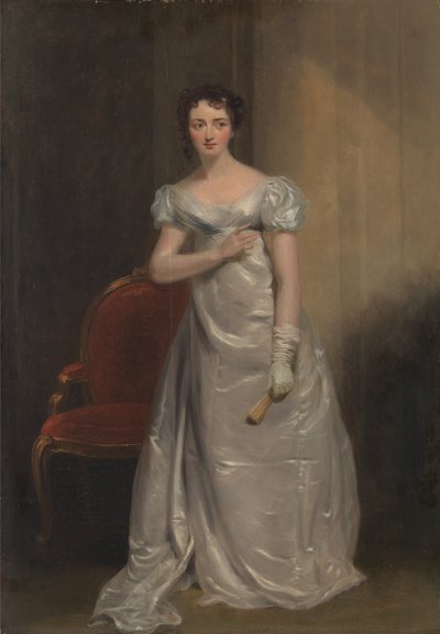 Harriet Smithson como Miss Dorillon, en "Wives as They Were, and Maids as They Are" de Elizabeth Inchbald. de George Clint