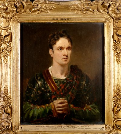 William Macready como Macbeth, c.1820 de George Clint
