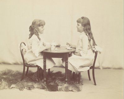 Frances y Ethel de Forest, hijas de Robert de Forest, ca. 1890 de George Collins Cox