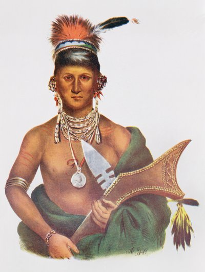 Appanoose, un jefe Sauk, 1837, ilustración de 