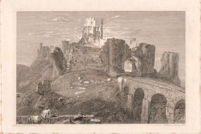 Castillo de Corfe, Dorsetshire de George Cooke