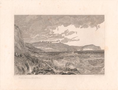 Castillo de Pendennis y entrada del puerto de Falmouth de George Cooke