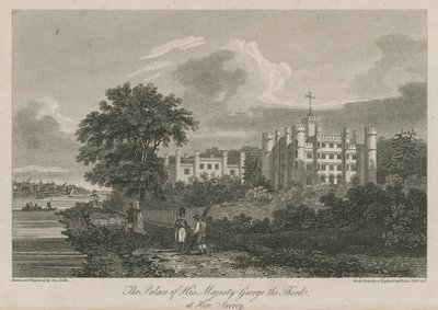El Palacio de Su Majestad el Rey Jorge III en Kew, Surrey de George Cooke