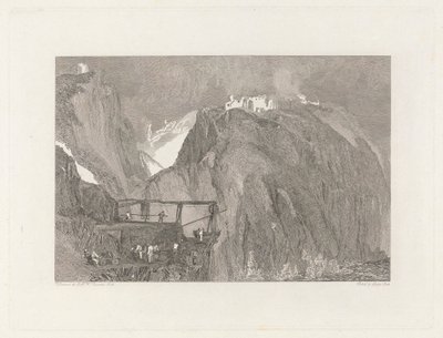 Castillo de Tintagel, Cornualles de George Cooke