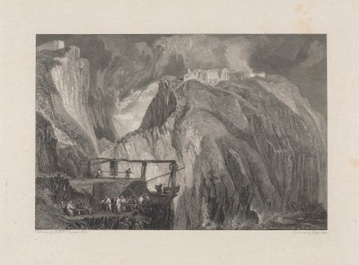 Castillo de Tintagel, Cornualles de George Cooke