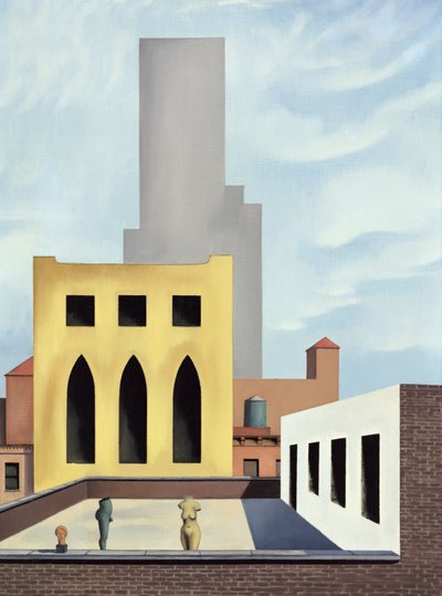 Escultura en el tejado de George Copeland Ault