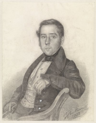 Retrato de un caballero sentado de George Coutteau
