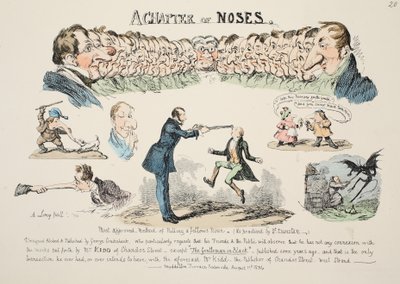 Un Capítulo de Narices, pub. 1834 de George Cruikshank
