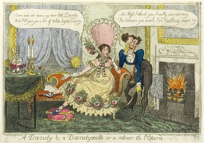 Un dandy y una dandyzette de George Cruikshank