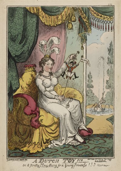 Un juguete holandés!!! o, Un bonito juguete para una joven princesa!!! Hurra, marzo de 1814, publicado el 20 de junio de George Cruikshank